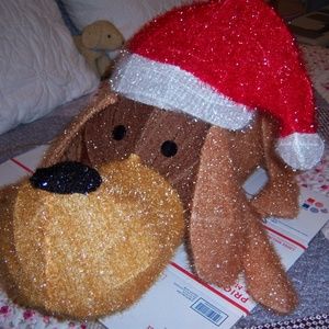 Light-Up Christmas Dog Yard Sculpture (SOLD)